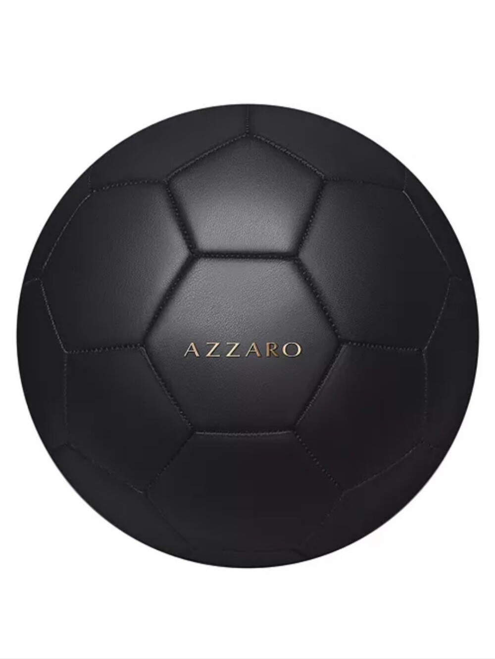 Azzaro Black & Gold Soccer Ball Official Logo Football Collectible.